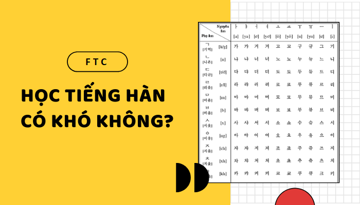 học ngôn ngữ Hàn có khó không
