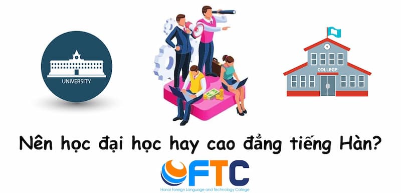 học đjai học hay cao đẳng tiếng hàn