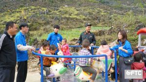 Đoàn tình nguyện FTC tới hỗ trợ tại trường Mầm non xã Thải Phìn Tủng