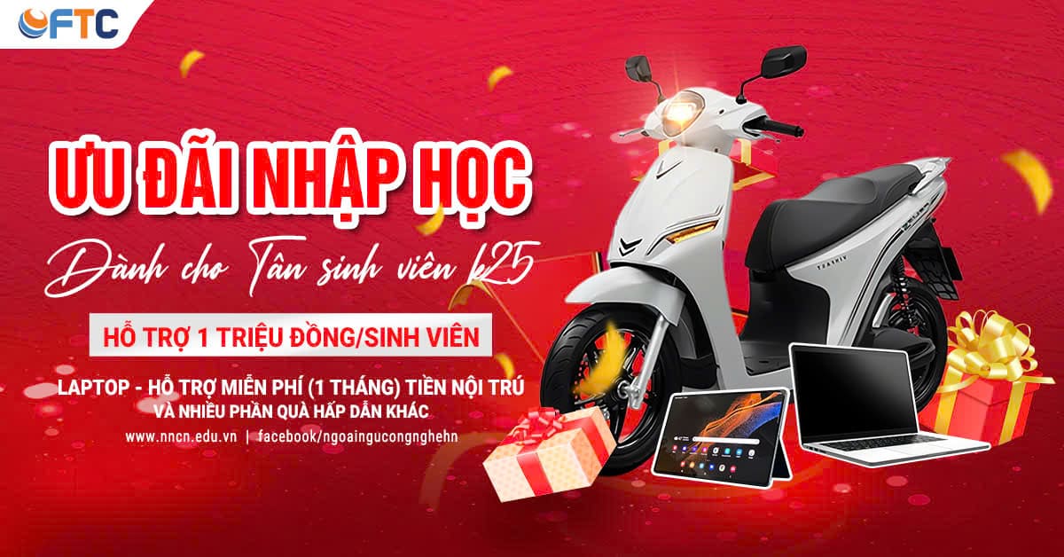 ưu đãi và quà tặng nhập học